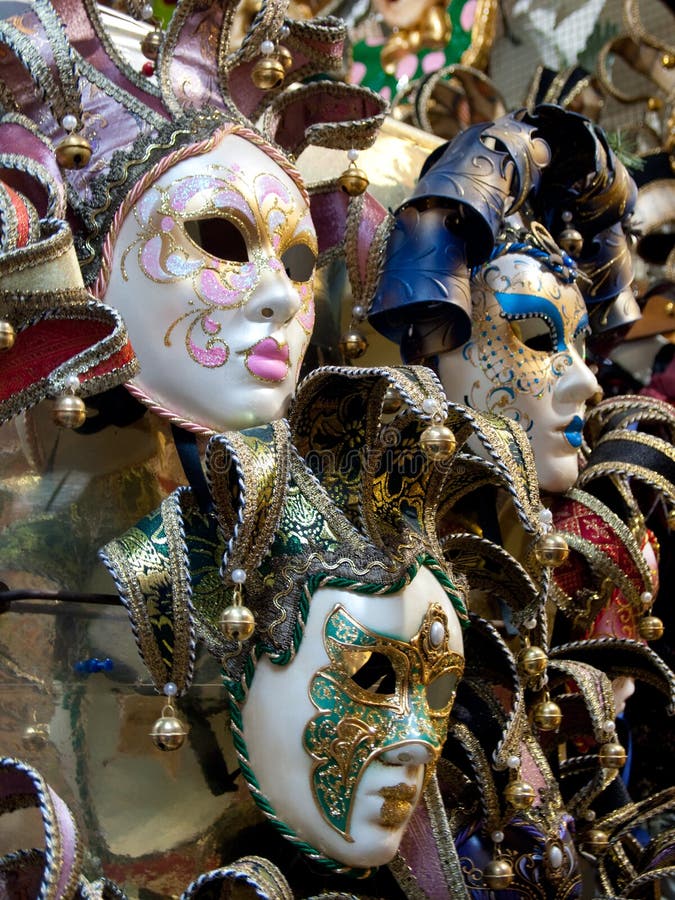 Carnival masks from famous city on the Mediterranean sea. Carnival masks from famous city on the Mediterranean sea