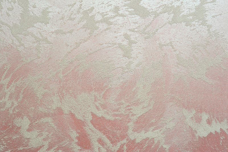 Venetian decorative plaster with quartz sand and rose gold effect vector illustration