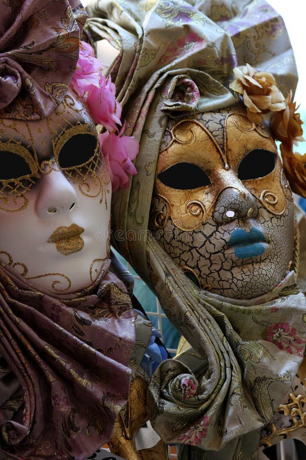 Traditional carnival masks from Venice, Italy. Traditional carnival masks from Venice, Italy