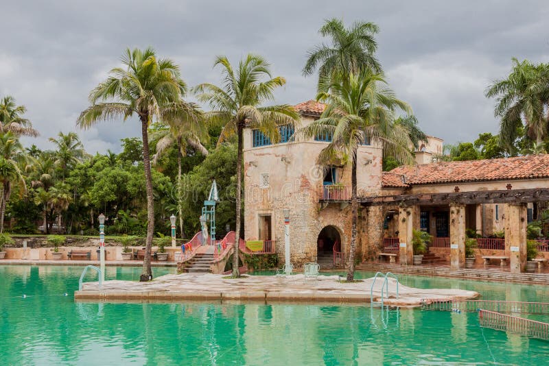 The Venetian Pool in south Miami, Coral Gables, Florida. The Venetian Pool in south Miami, Coral Gables, Florida