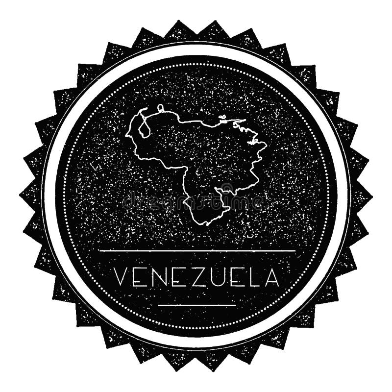 Venezuela Bolivarian republik av översiktsetiketten med vektor illustrationer Venezuela Bolivarian republik av översiktsetiketten med vektor illustrationer