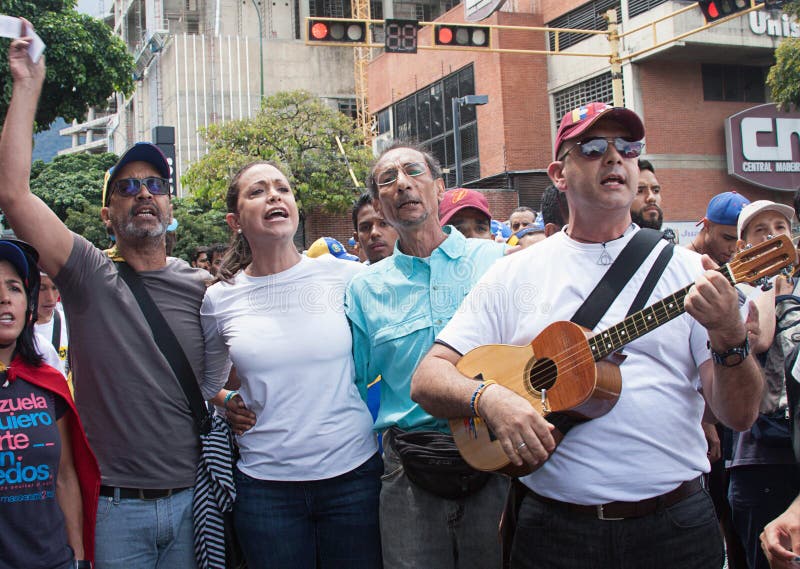 Venezuelansk oppositionsledare Maria Corina Machado royaltyfri bild