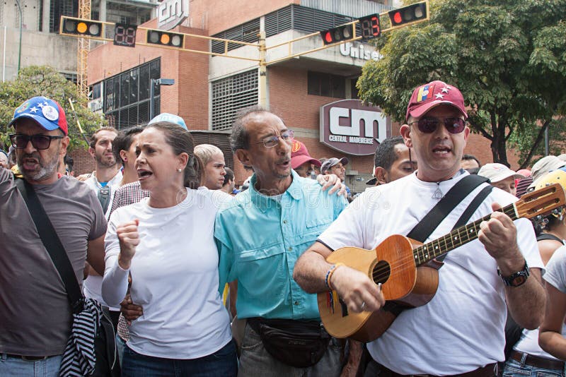 Venezuelansk oppositionsledare Maria Corina Machado arkivbild