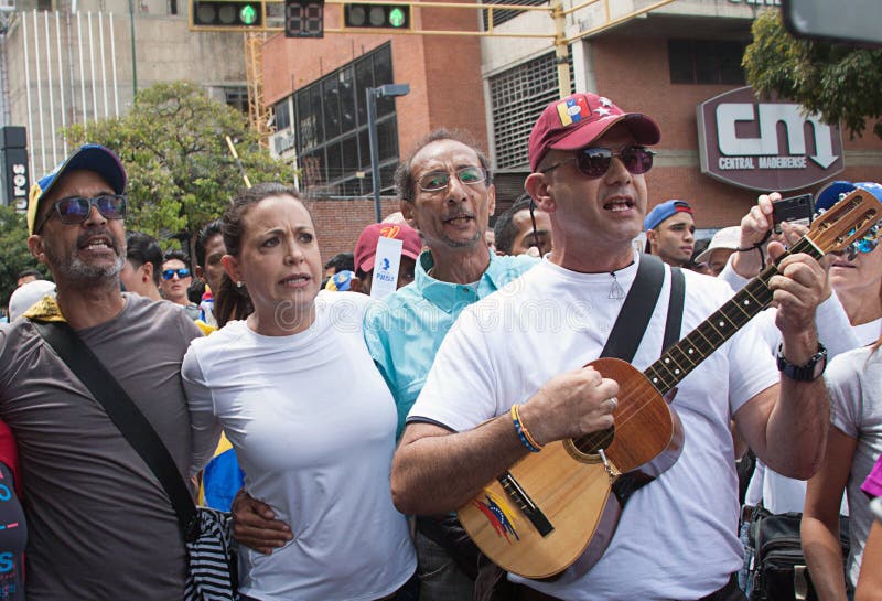Venezuelansk oppositionsledare Maria Corina Machado arkivbilder