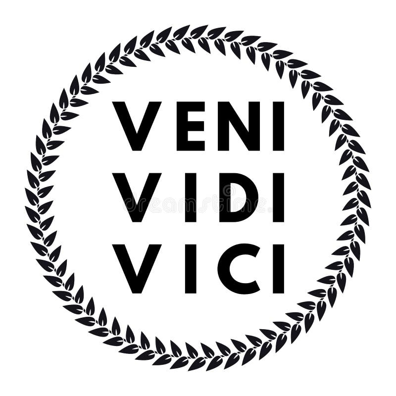 Patch Bordado Veni Vidi Vici - Eu vim eu vi eu conquistei