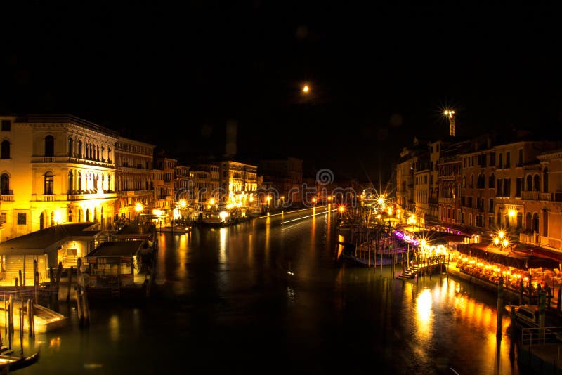 Venice bridge with channel views stock image Venice bridge with channel views stock image