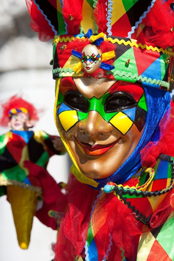 Venice carnival costume royalty free stock photo
