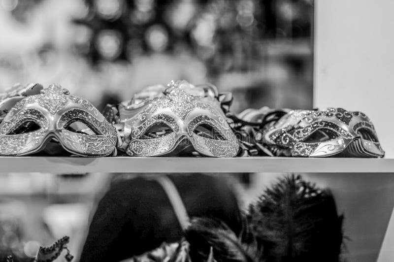 Venice Carnival Mask , during Carnival in Venice, Italy Stock Photo