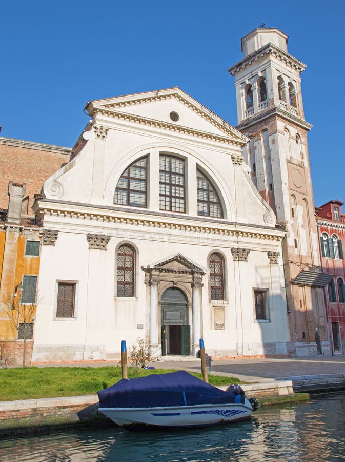 Venice - Chiesa di San Trovaso church stock image Venice - Chiesa di San Trovaso church stock image