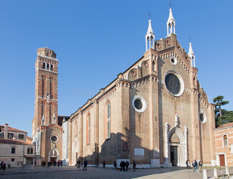 Venice - Church Basilica di Santa Maria Gloriosa dei Frari. VENICE, ITALY - MARCH 12, 2014: Church Basilica di Santa Maria Gloriosa dei Frari stock photography Venice - Church Basilica di Santa Maria Gloriosa dei Frari. VENICE, ITALY - MARCH 12, 2014: Church Basilica di Santa Maria Gloriosa dei Frari stock photography