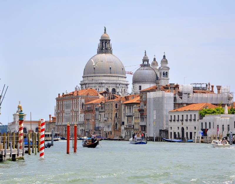 Venice cityscape with boats and gondolas , Italy. Venice cityscape with boats and gondolas , Italy