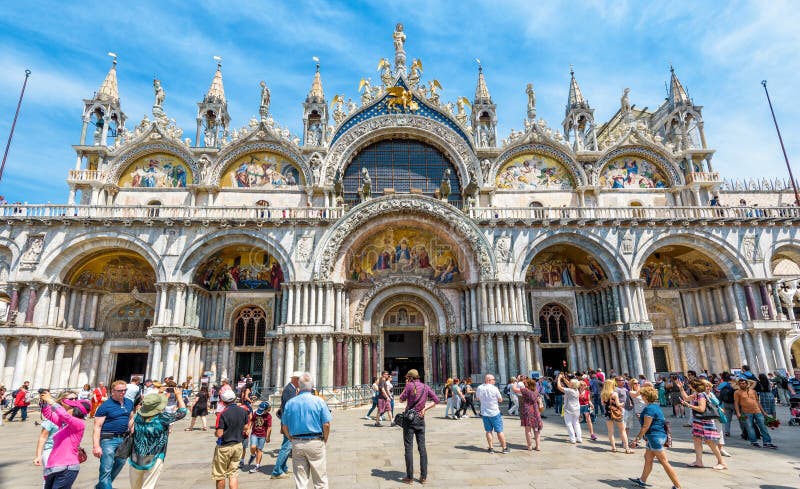 Basilica di San Marco or St Mark`s Cathedral in Venice, Italy