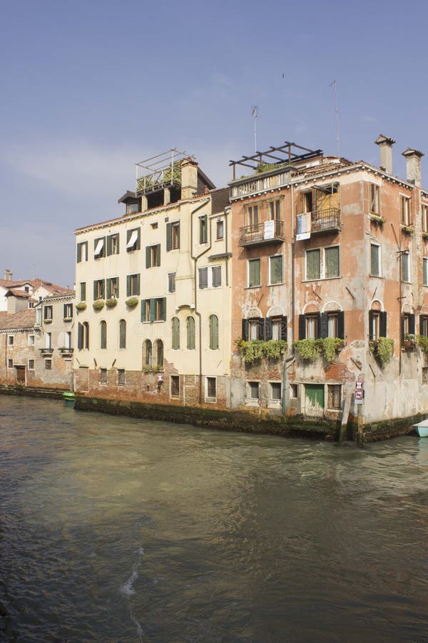 Traditional Venice Floating House Stock Photo Image of town