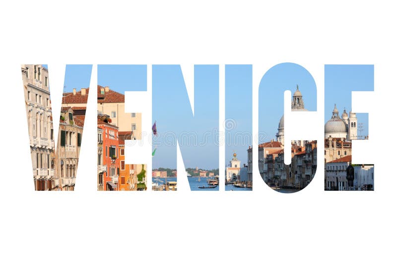 Venice, Italy editorial stock image. Image of text, postcard 