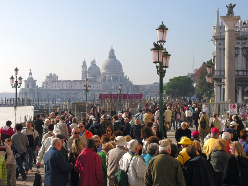 Venice: Tourists Near St Mark S Square Editorial Stock Photo - Image of