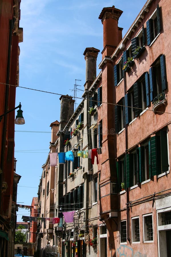 Venise, calle et maisons photo libre de droits Venise, calle et maisons photo libre de droits