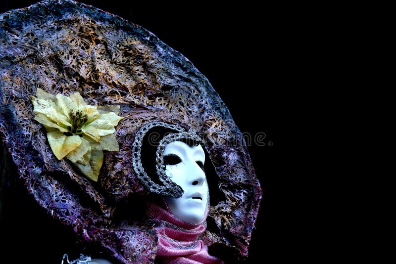A venitian masked woman