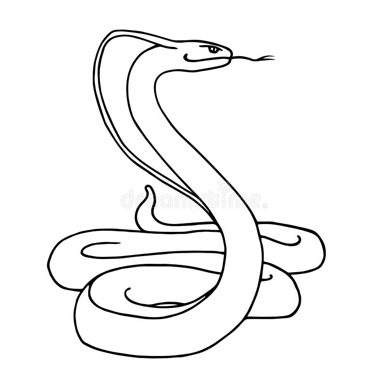 Venomous Snake Indian King Cobra In A Stand Dangerous Reptile Black Ink Lines Stock Vector Illustration Of Evil Poison 225646446 Venomous Snake Indian King Cobra In A Stand Dangerous Reptile Black Ink Lines Stock Vector Illustration Of Evil Poison 225646446