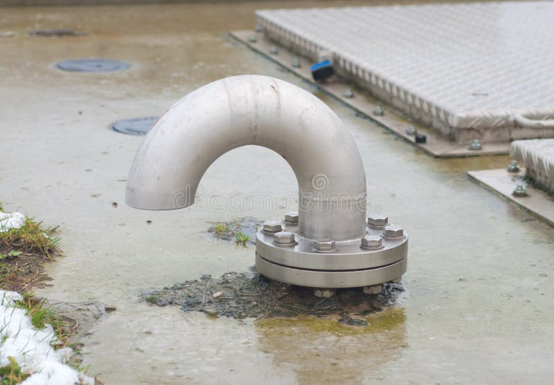 Vent pipe stock image. Image of curve, aqueduct, metal 23575935