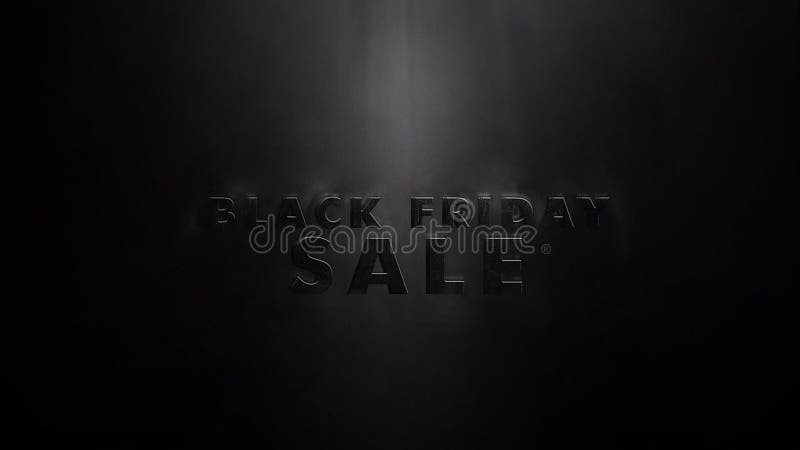 Venta de Black Friday - animación del texto libre illustration