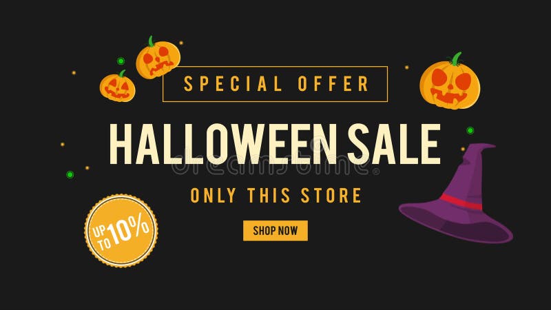 Venta de Halloween de la oferta especial solamente esta tienda hasta la animación 10