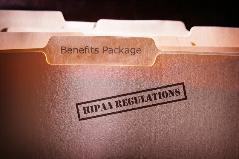Ventajas de empleado de HIPAA fotografía de archivo Ventajas de empleado de HIPAA fotografía de archivo