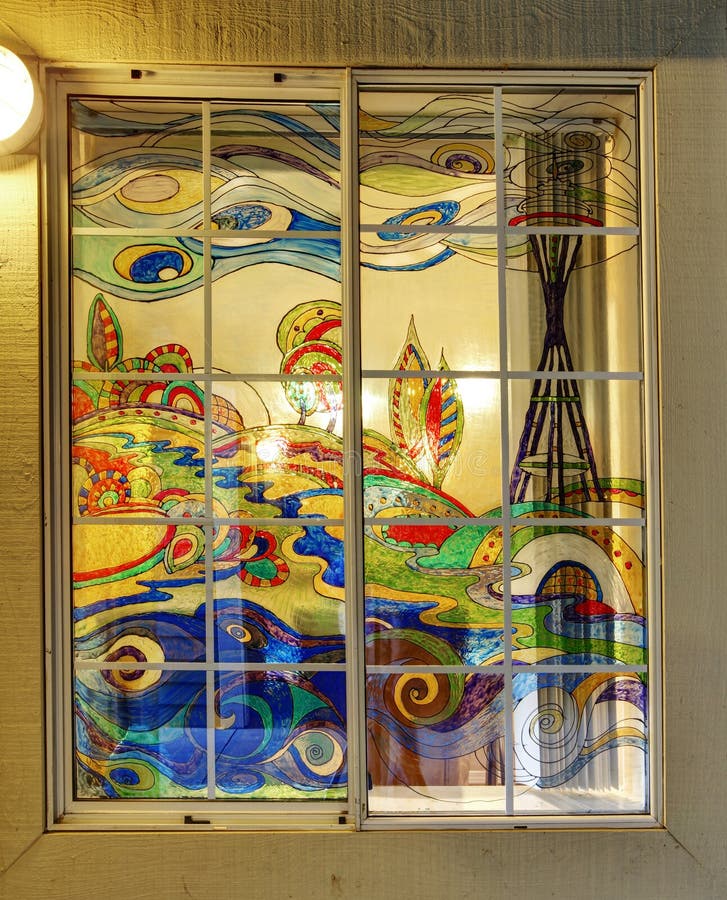 Ventana pintada colorida. imagen de archivo. Imagen de colorida - 38990009