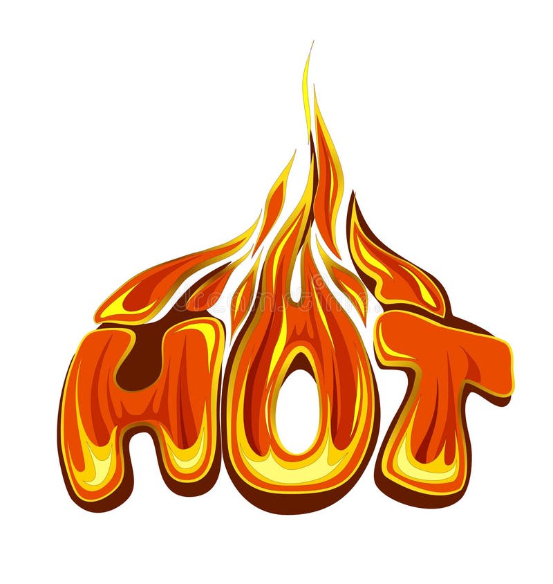 Vente chaude ardente illustration stock Vente chaude ardente illustration stock