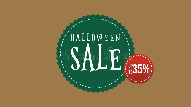 Vente de Halloween jusqu'à l'animation de 35 thèmes illustration libre de droits