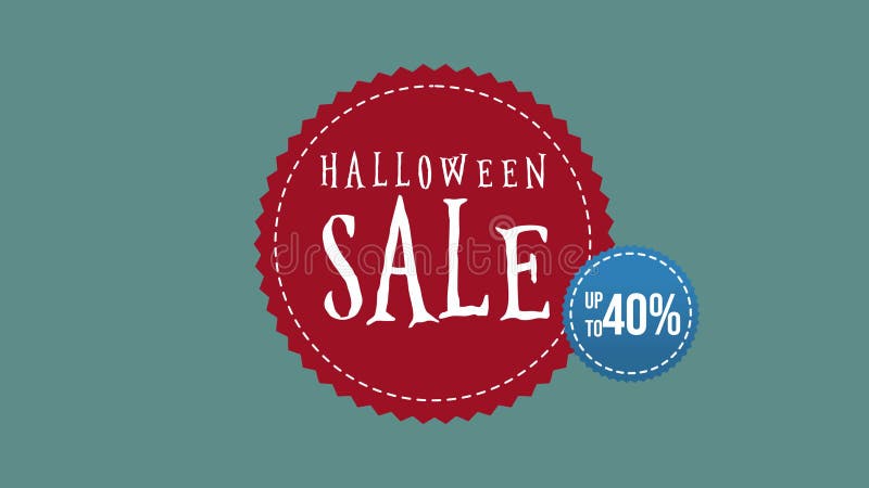 Vente de Halloween jusqu'à l'animation de 30 thèmes illustration libre de droits