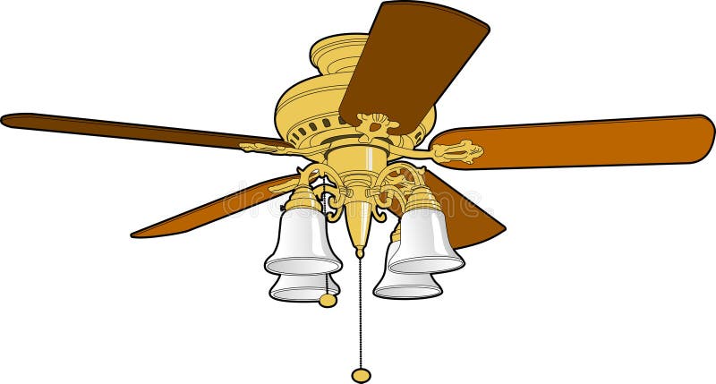 Ventilador de teto ilustração stock Ventilador de teto ilustração stock