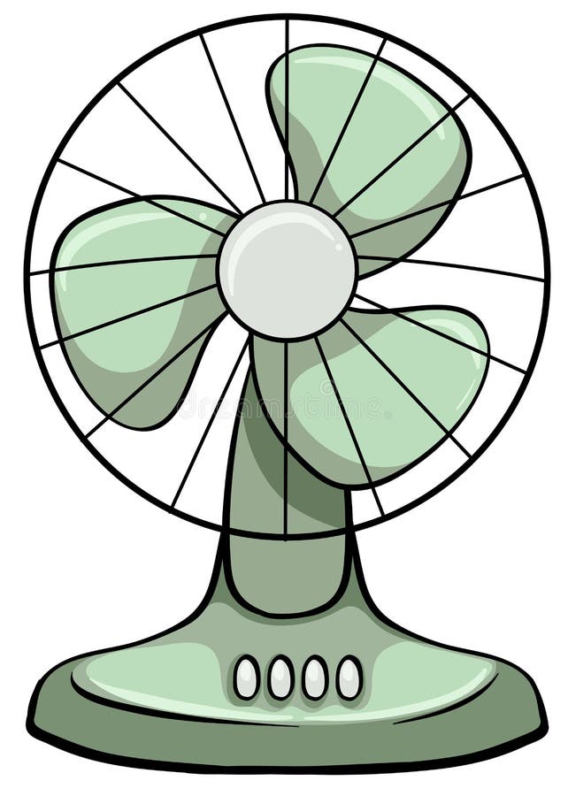 Ventilador eléctrico ilustración del vector. Ilustración de casero -  52334441