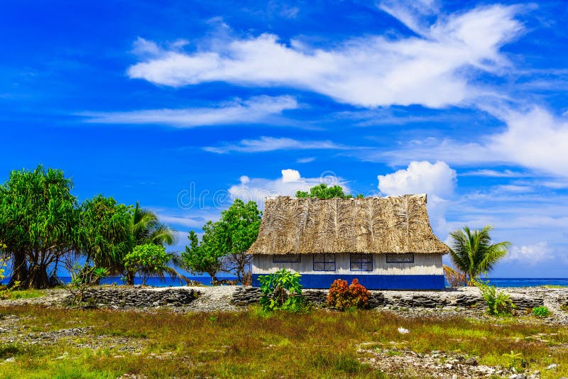 Ventilando a ilha, república de Kiribati fotos de stock royalty free Ventilando a ilha, república de Kiribati fotos de stock royalty free