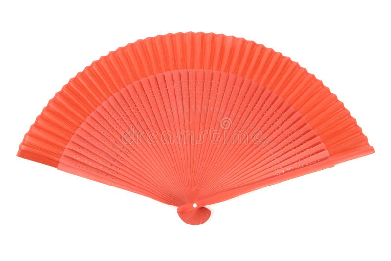 Ventilateur chinois rouge images libres de droits Ventilateur chinois rouge images libres de droits