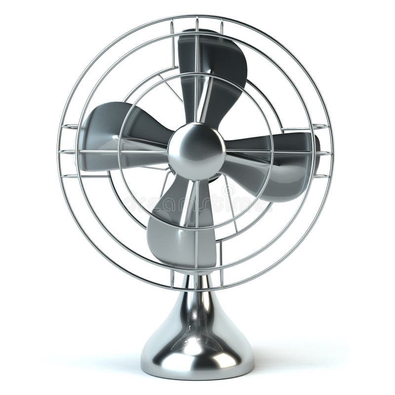 Ventilateur électrique de vintage d'isolement sur le fond blanc photos libres de droits Ventilateur électrique de vintage d'isolement sur le fond blanc photos libres de droits
