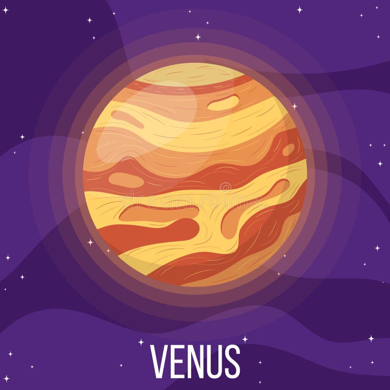  Venus  Planet In Space Colorful Universe With Venus  
