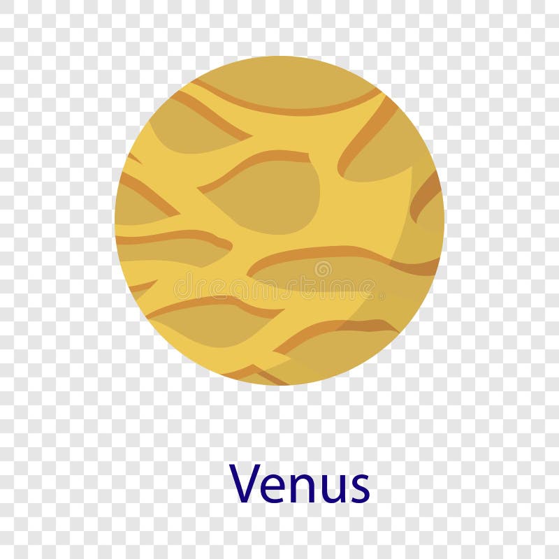 Venus-Planetenikone, flache Art vektor abbildung Venus-Planetenikone, flache Art vektor abbildung