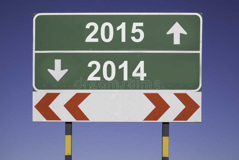 Verandering van jaar 2015 stock foto Verandering van jaar 2015 stock foto