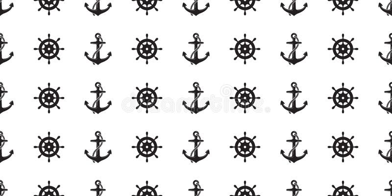 Verankern Sie nahtloses Mustervektorboot lokalisiertes Seeseeseeozeantapeten-Hintergrundweiß lizenzfreie abbildung Verankern Sie nahtloses Mustervektorboot lokalisiertes Seeseeseeozeantapeten-Hintergrundweiß lizenzfreie abbildung