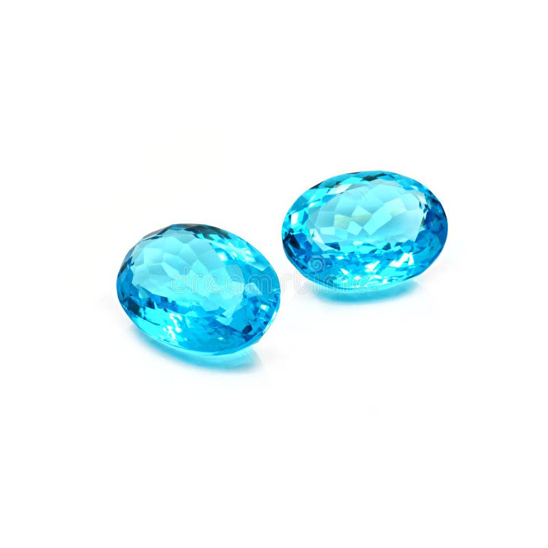Verbazende blauwe topaas royalty-vrije stock afbeelding Verbazende blauwe topaas royalty-vrije stock afbeelding