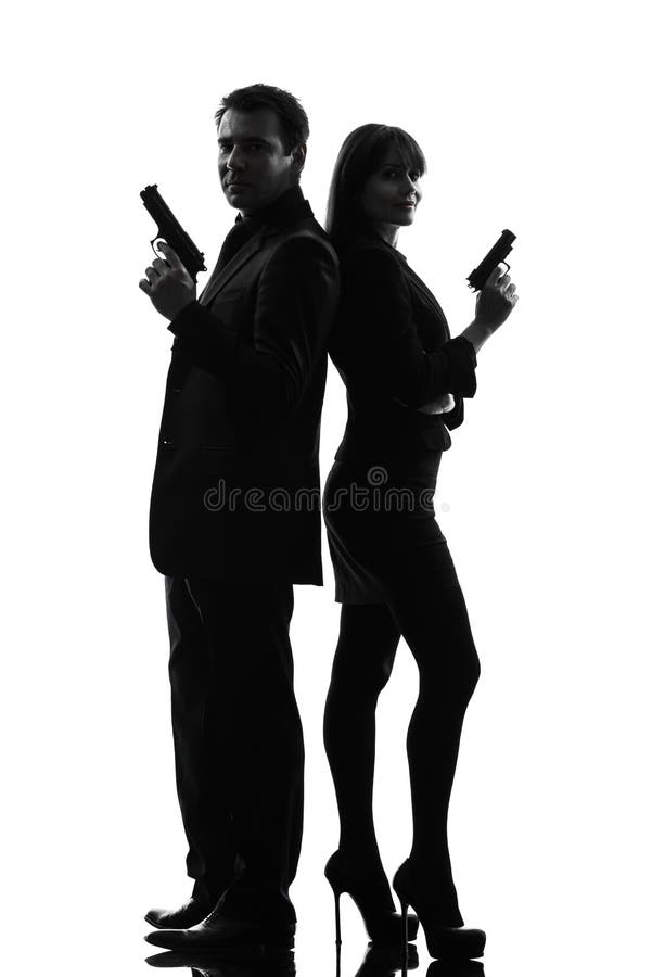 Verbinden Sie Geheimagent-Verbrecherschattenbild des Frauenmanndetektivs stockbild Verbinden Sie Geheimagent-Verbrecherschattenbild des Frauenmanndetektivs stockbild