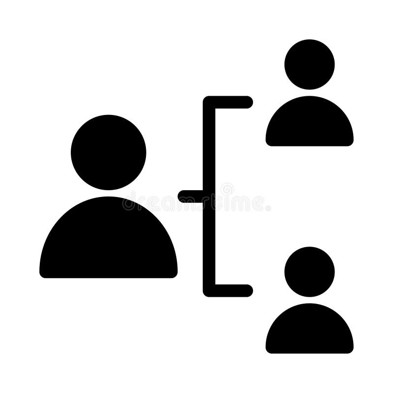 Verbindings glyph vlak vectorpictogram vector illustratie Verbindings glyph vlak vectorpictogram vector illustratie