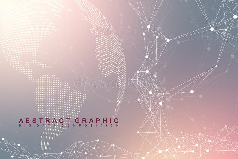 Verbindung des globalen Netzwerks Netz und großer Datenaustausch über Planetenerde im Raum Globales Geschäft Vektor vektor abbildung