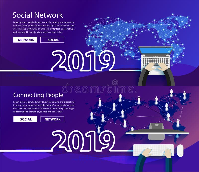 Verbindung 2019 des globalen Netzwerks des neuen Jahres des Vektors vektor abbildung Verbindung 2019 des globalen Netzwerks des neuen Jahres des Vektors vektor abbildung