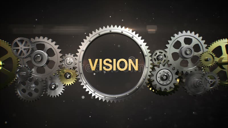 Verbindungsgangräder und machen Schlüsselwort, 'VISION'