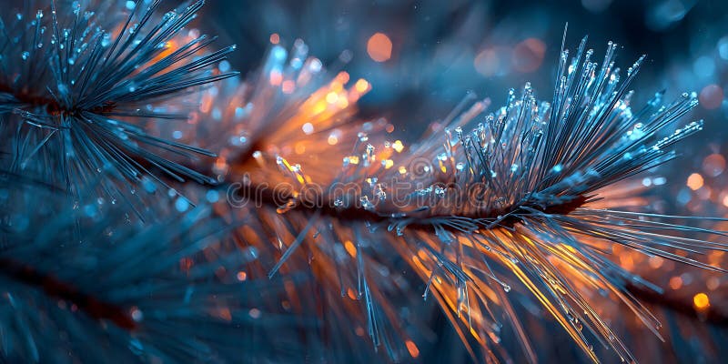 Verbluffend Abstract Art Blue en Orange Cosmic Texture royalty-vrije illustratie