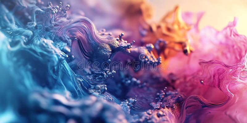 Verbluffende, levendige kunstkleurexplosie royalty-vrije illustratie