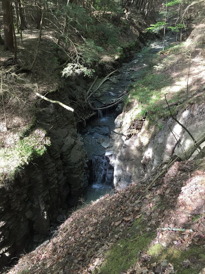 Verborgen Waterval, NY van Belfast royalty-vrije stock afbeelding Verborgen Waterval, NY van Belfast royalty-vrije stock afbeelding