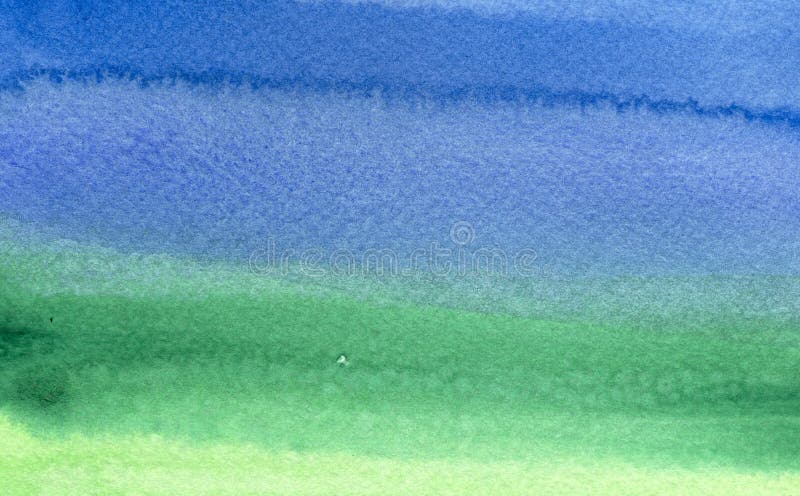 Verde alla priorità bassa blu dell'acquerello immagine stock Verde alla priorità bassa blu dell'acquerello immagine stock