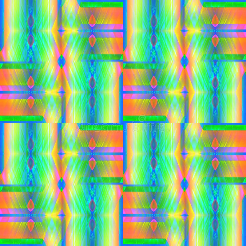 Verde blu viola giallo arancione del modello complesso regolare del diamante illustrazione vettoriale Verde blu viola giallo arancione del modello complesso regolare del diamante illustrazione vettoriale